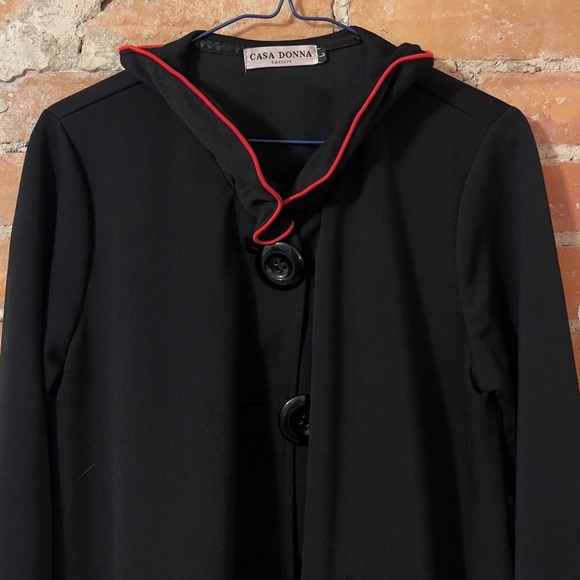 cloak-like button blouse - Picture 4 of 4